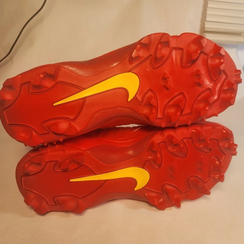 Nike Force Savage Pro Elite TD Cleat Size 15 Uni Red Yellow White